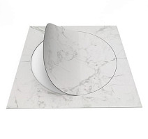 Forbo Allura Material 63550DR7 white marble circle фото 2 | FLOORDEALER